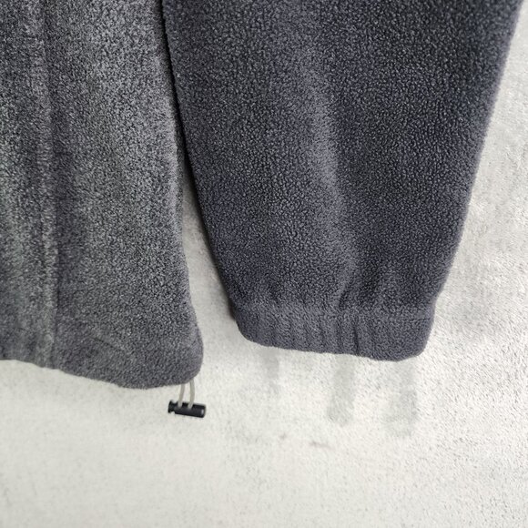 Mens Gray & Black Columbia Fleece Sweatshirt 1/4 Zip Long Sleeve Mock Neck M - Picture 5 of 12